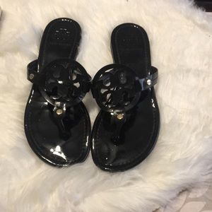 Tory Burch black flipflops size 7.5